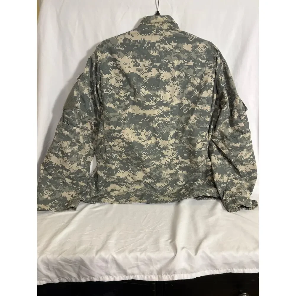 US Army ACU Digital Camo Combat Coat Jacket Large Regular